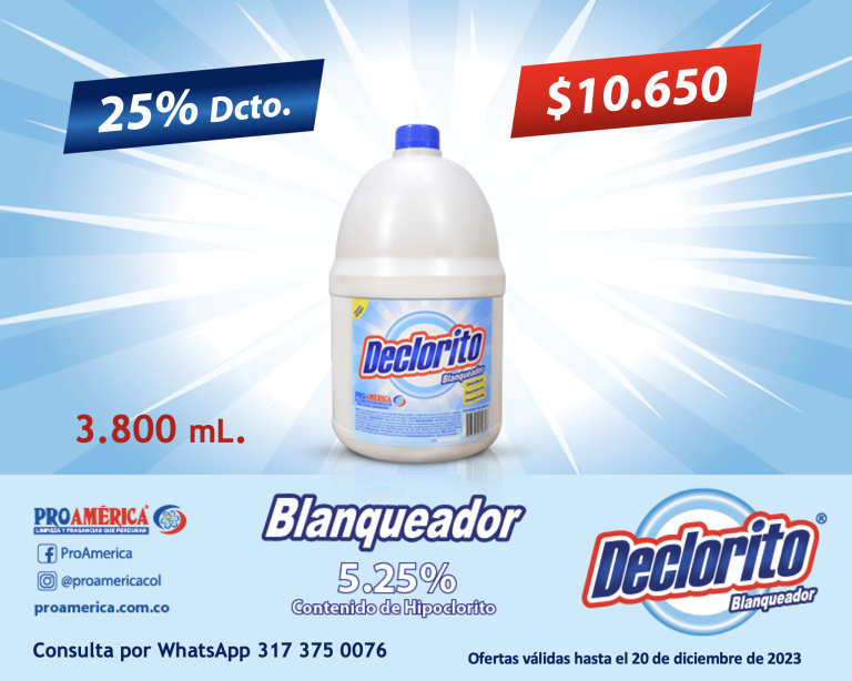 Blanqueador Declorito 3800 precio especial